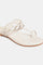 Aurelia Woven Design White Round Toe Flat