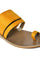 Aurelia Textured Yellow Almond Toe Flat