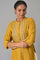 Yellow Embroidered and Printed Shirt kurta