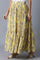 Yellow Georgette Tiered Skirt