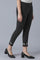 Black Yarn Dyed Slim Pants