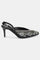 Black Pointed Toe Embroidered Stiletto-WMARIA