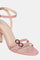 Pink Textured Almond Toe Stiletto-Wbristol