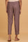 Light Purple Solid Slim Pants