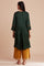 Dark Green Modal Satin Embroidered kurta