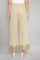 Beige Festive Palazzo Pants