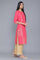 Pink Foil Pirnt Festive kurta