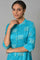 Turquoise Blue Printed kurta