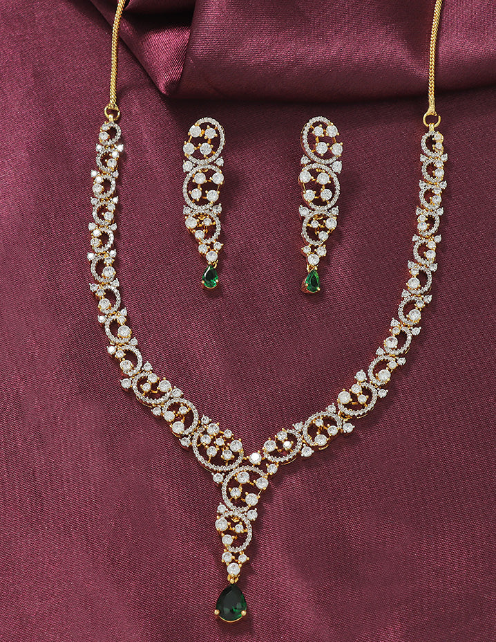 Designer Zirconia Elegance Necklace Set
