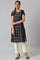 Black Embroidered Ethnic kurta