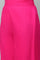 Bright Pink Ankle Length Solid Palazzo
