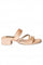 Aurelia Textured Rose Gold Glitter Square Toe Block Heel