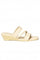 Aurelia Solid Ecru Square Wedge