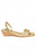 Aurelia Laser Cut Gold Square Wedge