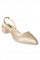 Aurelia Textured Beige Pointed Block Heel