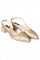 Aurelia Textured Beige Pointed Block Heel