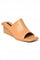 Aurelia Textured Tan Square Wedge