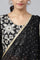 Black Embroidered Top With Semi Flared Palazzo And Dupatta