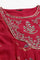 Pink Embroidered Panelled Georgette Dress