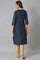 Dark Blue Embellished Festive kurta