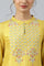 Yellow Embroidered And Sequin Work kurta