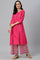 Bright Multicoloured Embroidered kurta With Front Slits