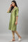 Olive Embroidered Straight kurta