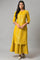 Yellow Dobby Festive kurta