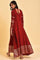 Maroon Embroidered Festive Gown