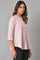 Light Purple Button Down Western Top