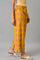 Mustard Rayon Printed Parallel Pants