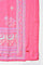 Blue Embroidered kurta With Parallel Pants And Pink Dupatta