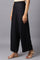 Black Straight Kurta and Palazzo Set