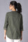 Dark Green Cotton Dobby Textured Shirt