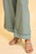 Aqua Blue Floral Embroidered Kurta And Parallel Pants Set