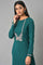 Green Light Festive Embroidered Winter kurta