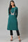 Green Light Festive Embroidered Winter kurta