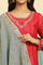 Red Embellished Short Kurta, Sharara And Dupatta Festive Set