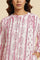 Pink Abstract Print Kurta