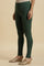 Dark Green Cotton Jersey Lycra Tights