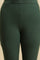 Dark Green Cotton Jersey Lycra Tights