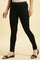 Black Solid Skinny Rayon Legging