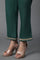 Green Layered Anakali Kurta And Slim Pant Set