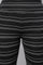 Black Striped Skinny Fit Cotton Tights With High Waistband