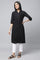 Black Sheer Sucker Summer Basic kurta