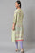 Light Green Mock Layer Printed kurta