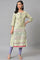 Light Green Mock Layer Printed kurta