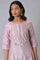 Light Purple A-Line Shatung kurta