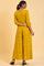 Yellow Polka Dot Jumpsuit with Belt