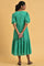 Green Schiffli Embroidered Dress